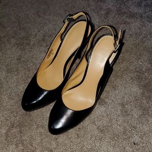 Black Nine West Sling Back